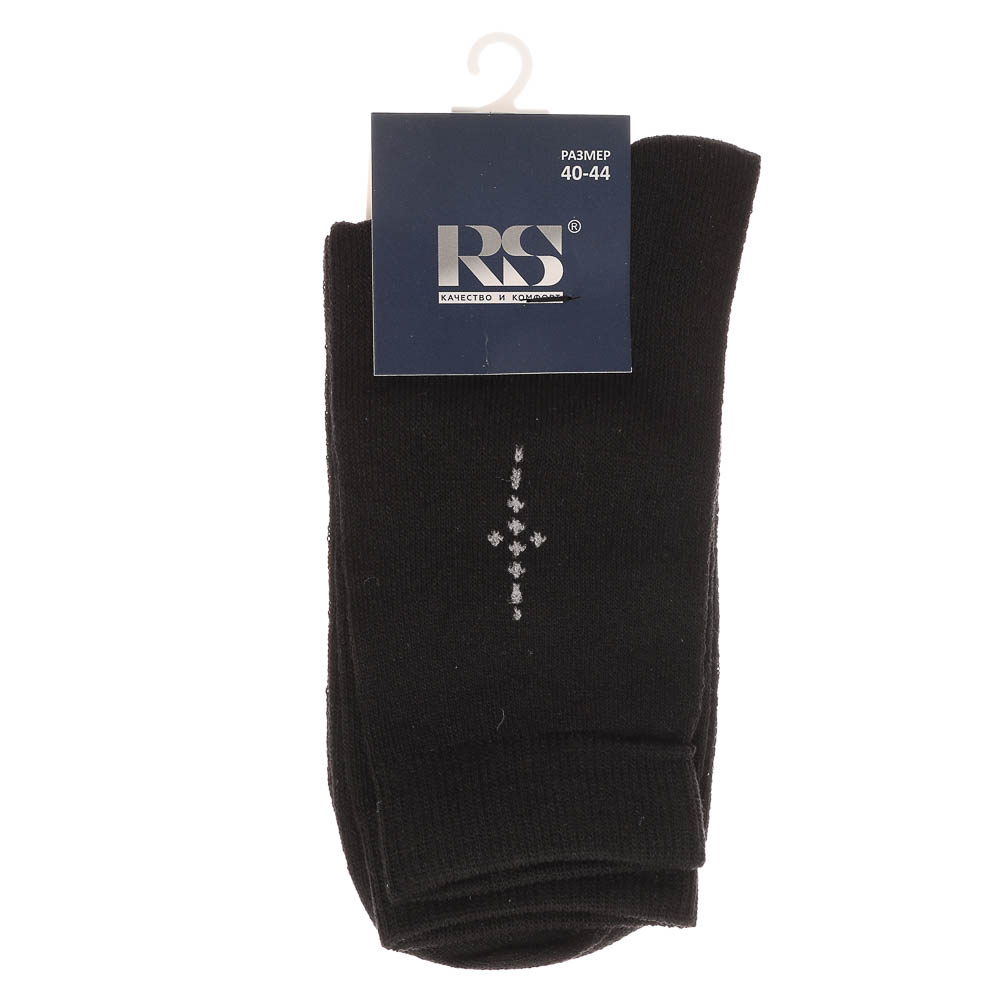 Носки мужские классика, 50% хлопок, 27% полиэстер, 20% лайкра, 3% латекс, р.40-44, R010, арт.№ 019-520