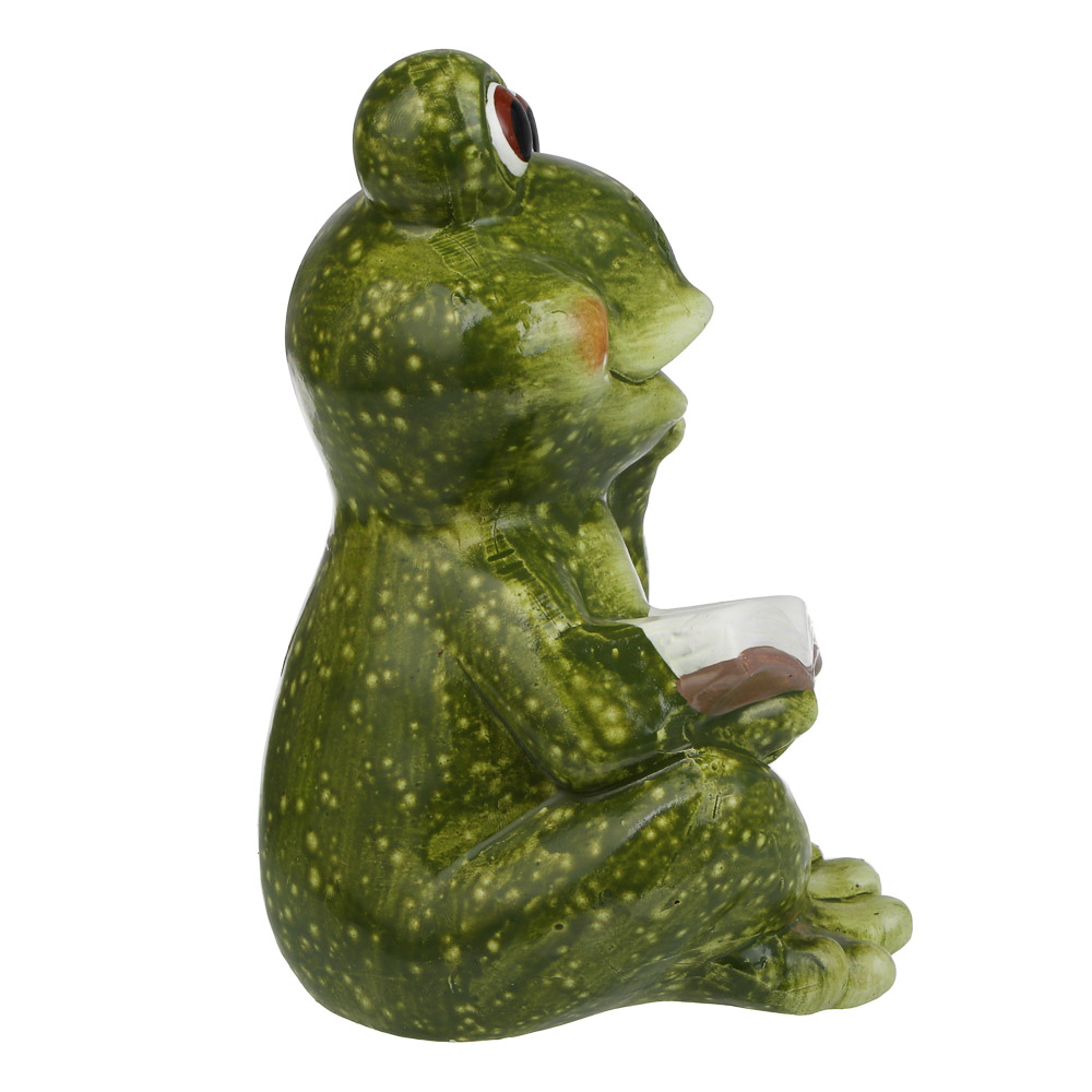 Фигура садовая "Лягушка" тм INBLOOM, 11х10,5х15см, глина, арт.№ 162-300