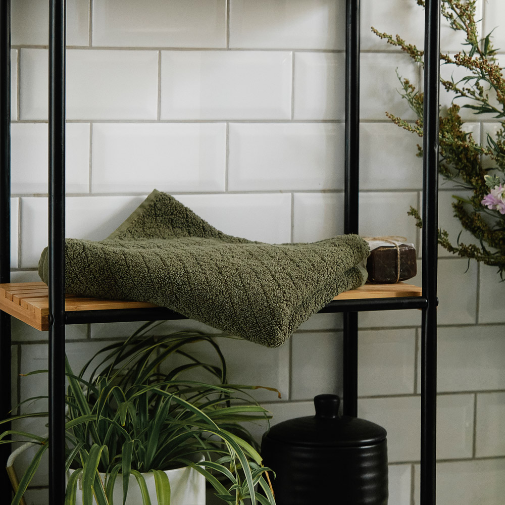 BY COLLECTION Полотенце махровое 50х90см, 100% хлопок, зеленый, арт.№ 484-051