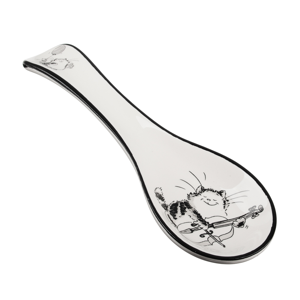 MILLIMI Забавные коты Подставка для ложки 22x7x3см, керамика, арт.№ 824-495