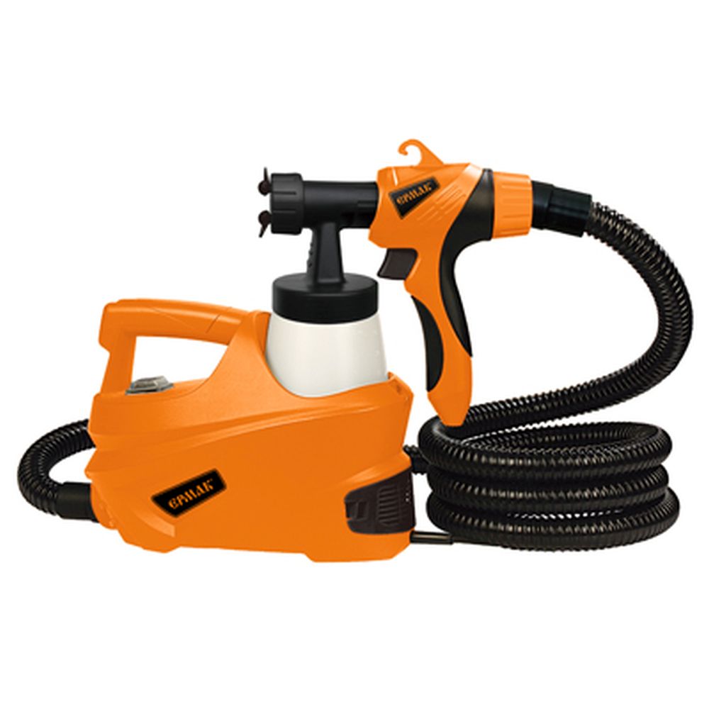 ЕРМАК Краскораспылитель электр. напольный ЭКР-350, 350 Вт, 0,7 Лт,320 мл/мин, 1,8 мм,40 din/сек,HVLP, арт.№ 646-164