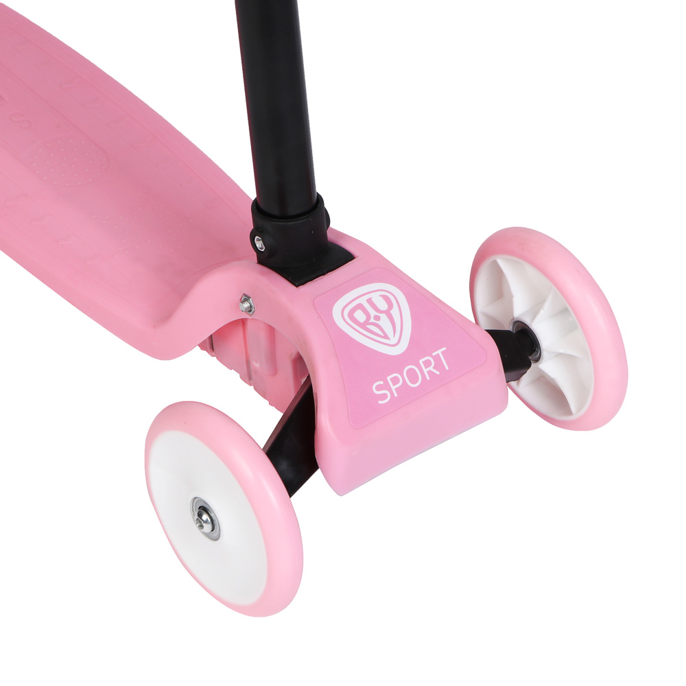 Самокат 3-х колесный, тм BY SPORT, складной, 56x21x58-62-66-70см, до 30кг, металл, пластик, арт.№ 131-085