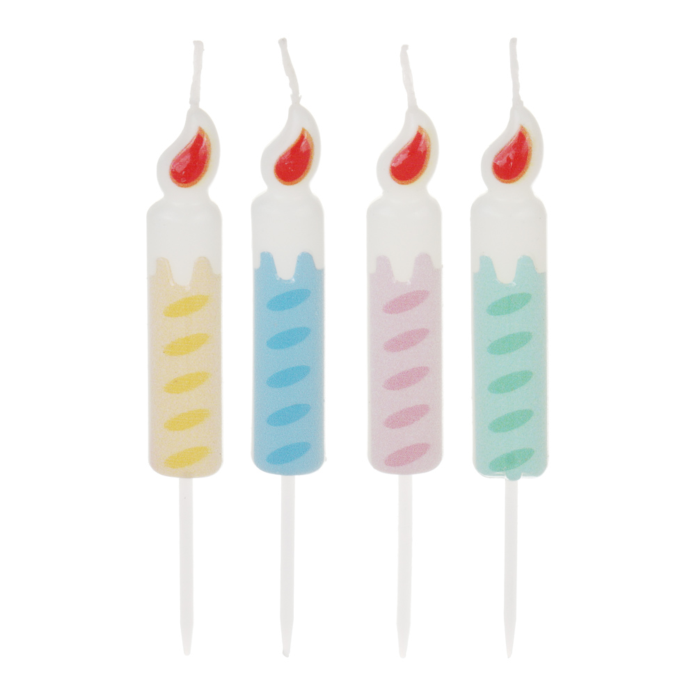 Набор свечей для торта тм Fntastic, 9 см, 4 шт, парафин, арт.№ 506-284
