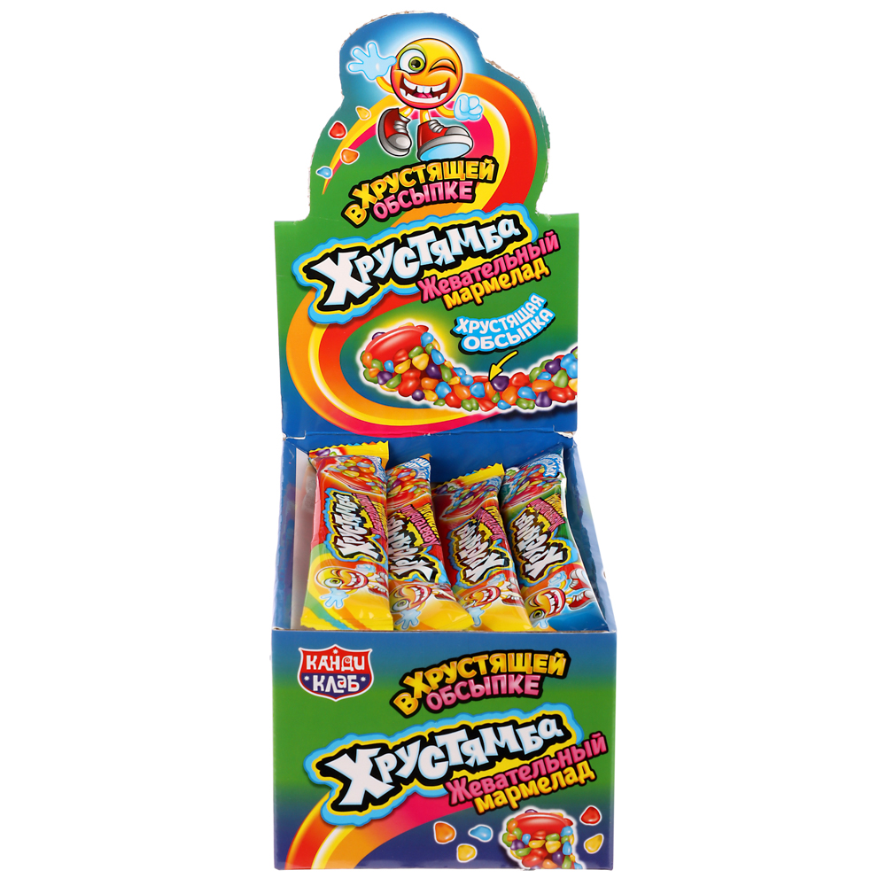 Жевательный мармелад в хрустящей обсыпке "Хрустямба" 10г, арт.№ 347-363
