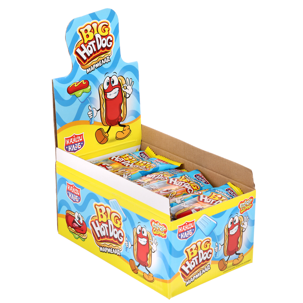 Мармелад "CRAZY GUMMY. BIG HOT DOG" 18гр, арт.№ 347-364