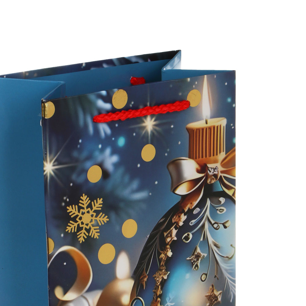 Пакет тм СНОУ БУМ подарочный, 12,5x36x8,5см, тиснение, бумага, 4 дизайна, арт.№ 507-416