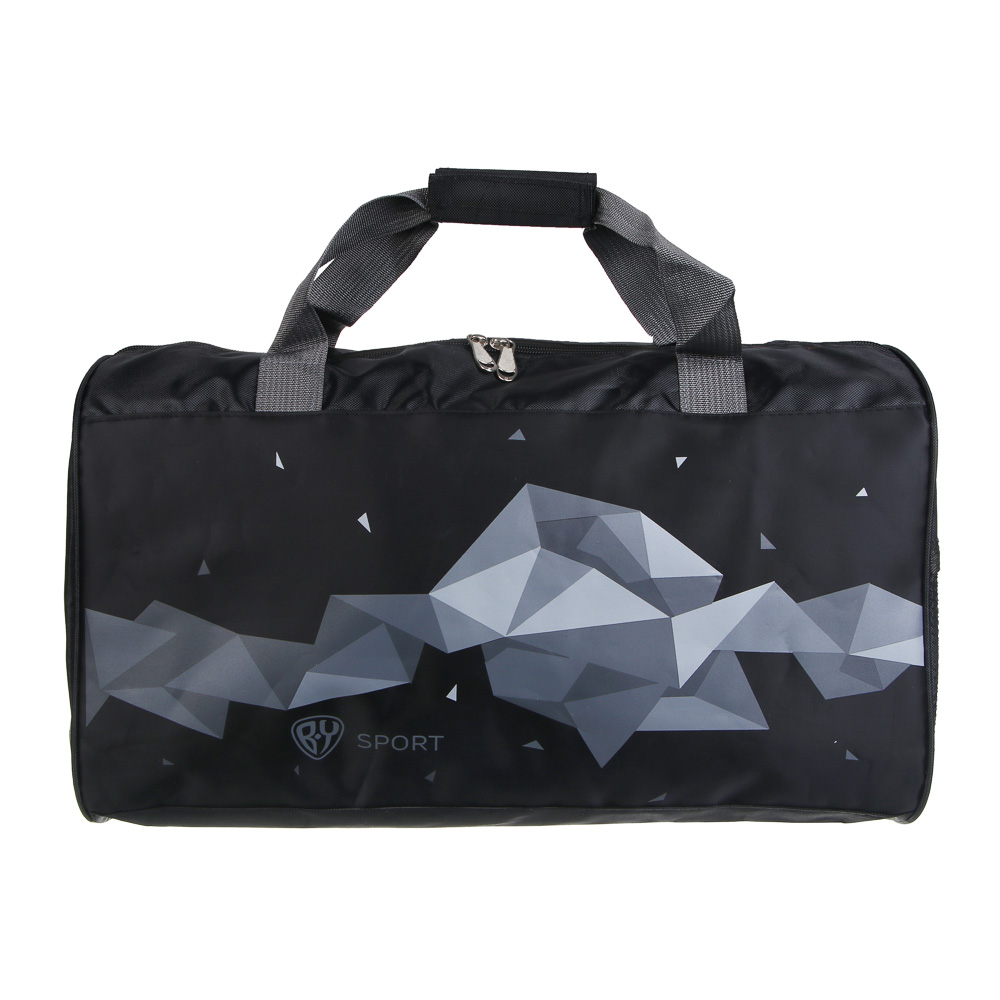 Сумка спортивная тм BY SPORT, 48x28x22см, полиэстер 420D, ПВХ, арт.№ 204-040