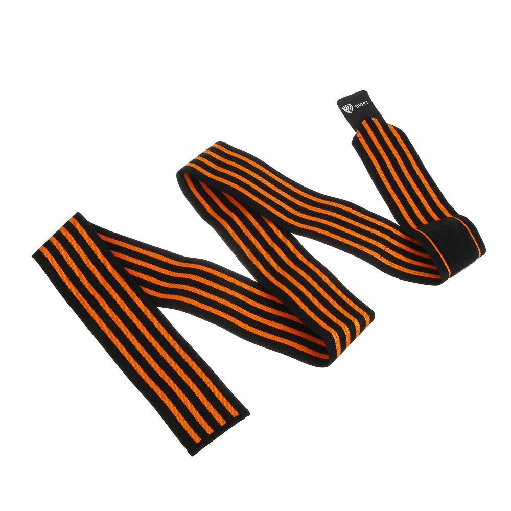 Бандаж-лента фиксирующий колено тм BY SPORT, 182x8см, 68% нейлон, 25% латекс, 7% полиэстер, арт.№ 138-045