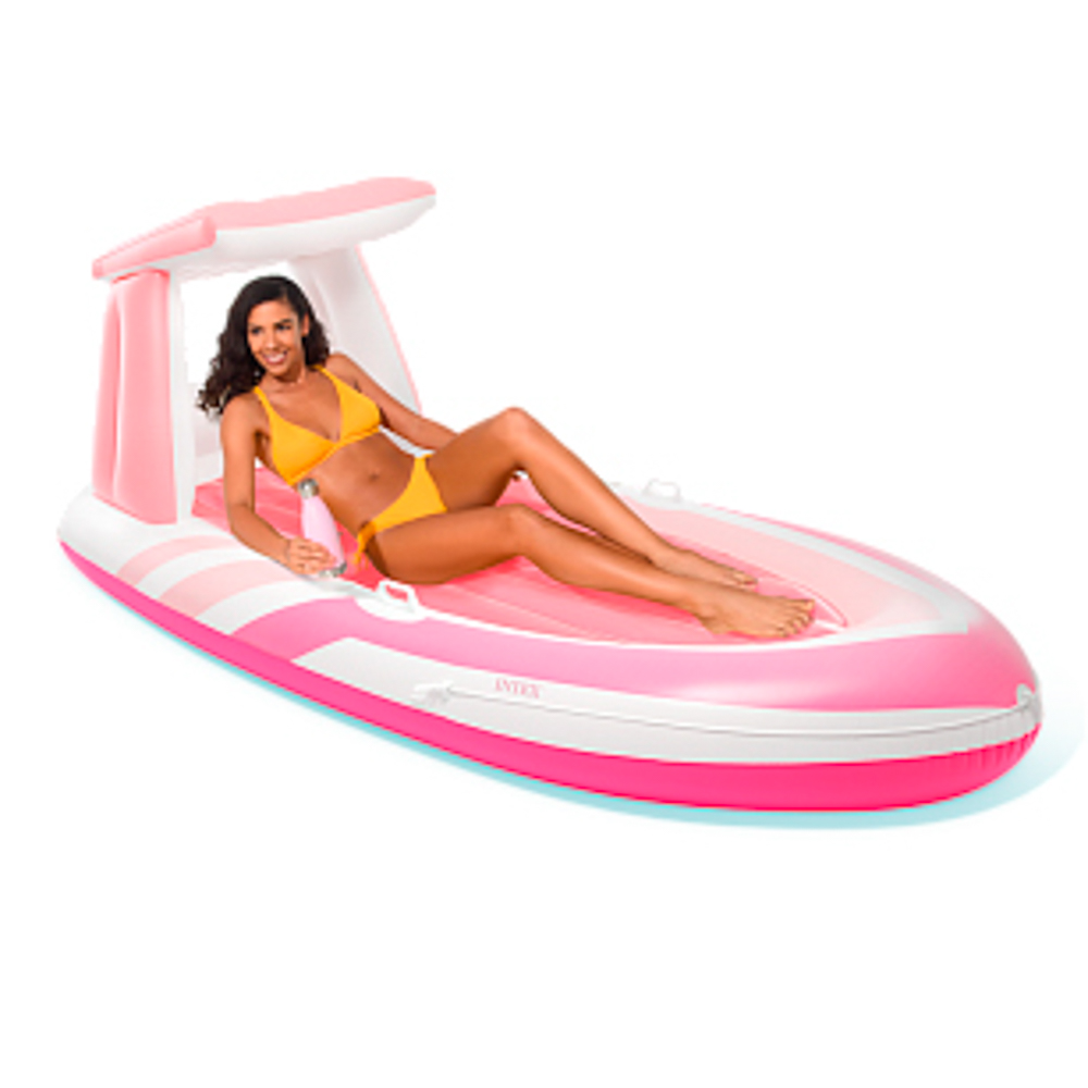 INTEX Лодка надувная пляжная "PINK PARADISE", 244x119x97 см, 57804EU, арт.№ 060-061