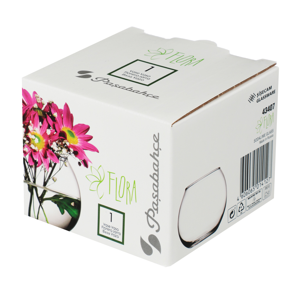 PASABAHCE Ваза ФЛОРА 79 мм 43407B, арт.№ 502-190