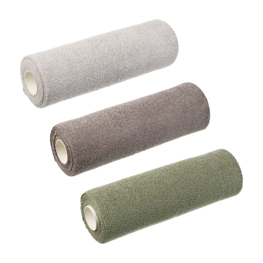 Салфетки для уборки тм VETTA Сенса, в рулоне, 20 шт, 28х28 см, микрофибра 180 г/м2, 3 цвета, арт.№ 448-380