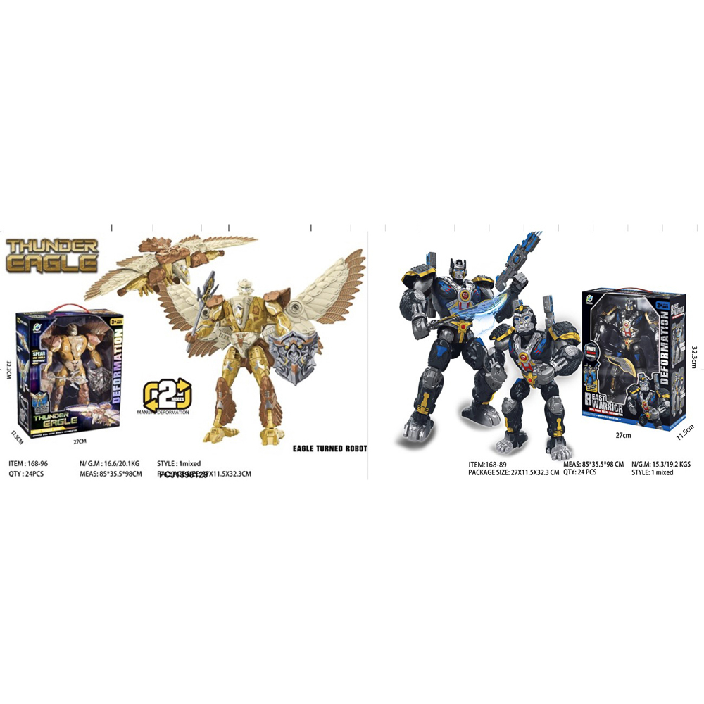 Робот трансформирующийся Зверобот, подвижные детали, пластик, тм ИГРОЛЕНД, арт.№ 296-155