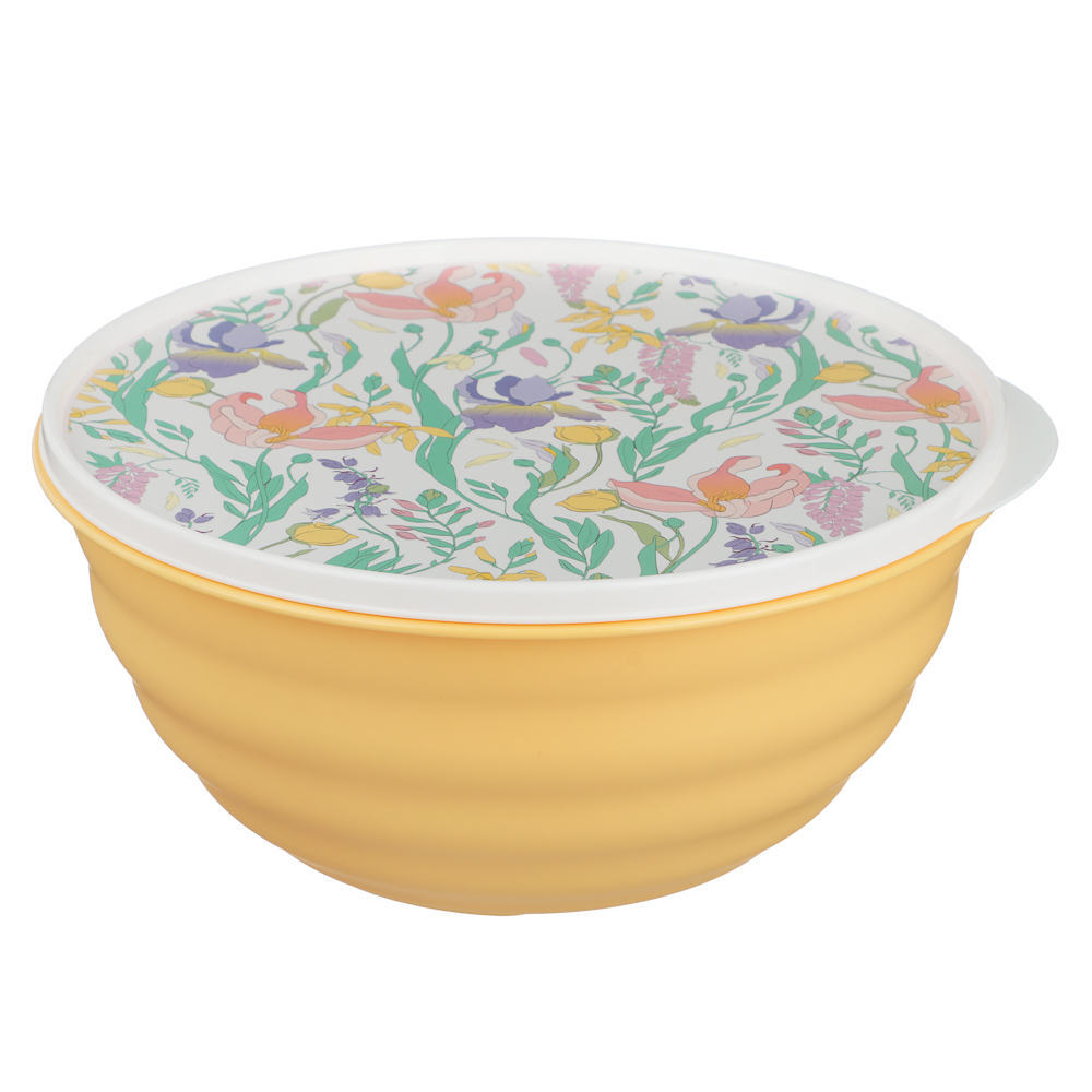 Ботаника Миска Latina 2,1л с крышкой, пластик, 3 цвета, арт.№ 861-571