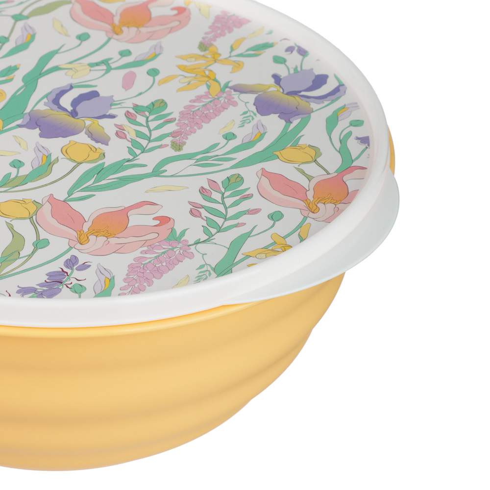 Ботаника Миска Latina 2,1л с крышкой, пластик, 3 цвета, арт.№ 861-571