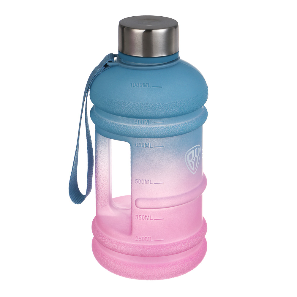 Бутылка спортивная тм BY SPORT, 1000мл, 21х10см, пластик PETG, градиент, арт.№ 088-147