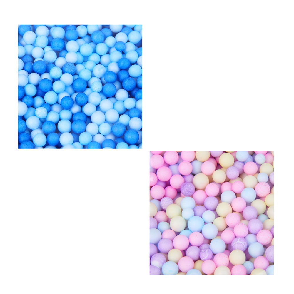 Наполнитель для подарка тм Fntastic пенопластовые шарики, 50г, 2 вида, арт.№ 207-247