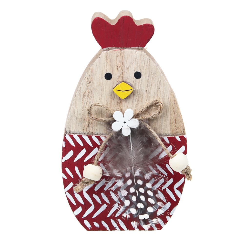 Декор в виде курочки, МДФ, 7x12 см, арт.№ 535-084