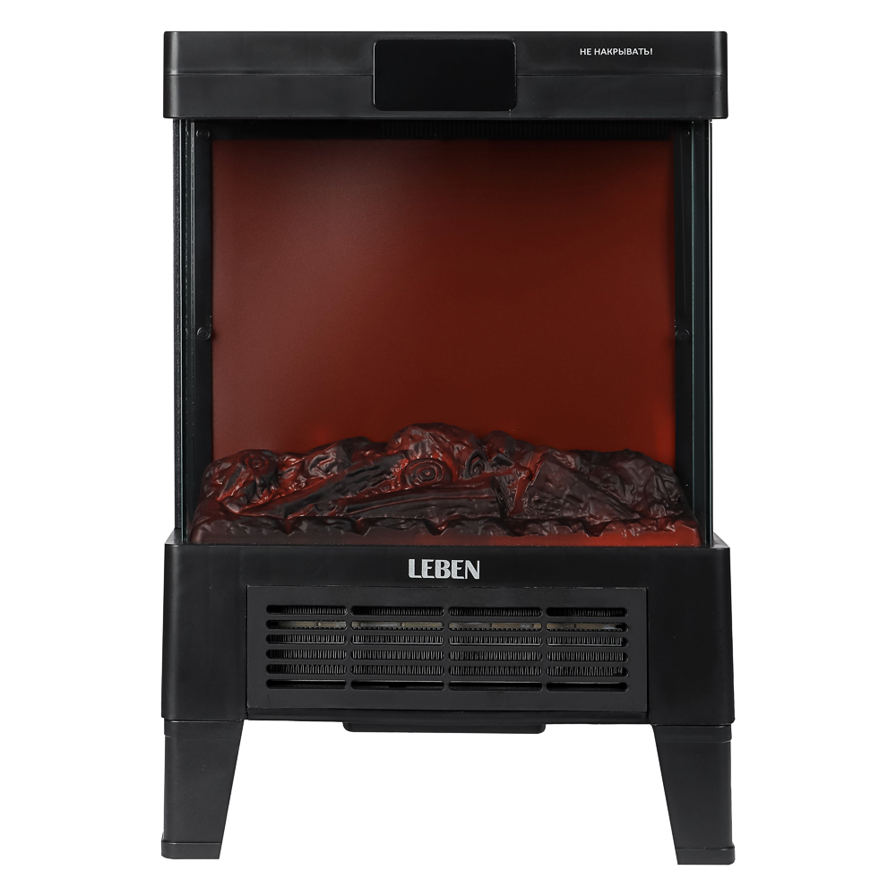 Электрокамин тм LEBEN, 2000Вт, 2 режима, эффект пламени, чёрный, арт.№ 698-150