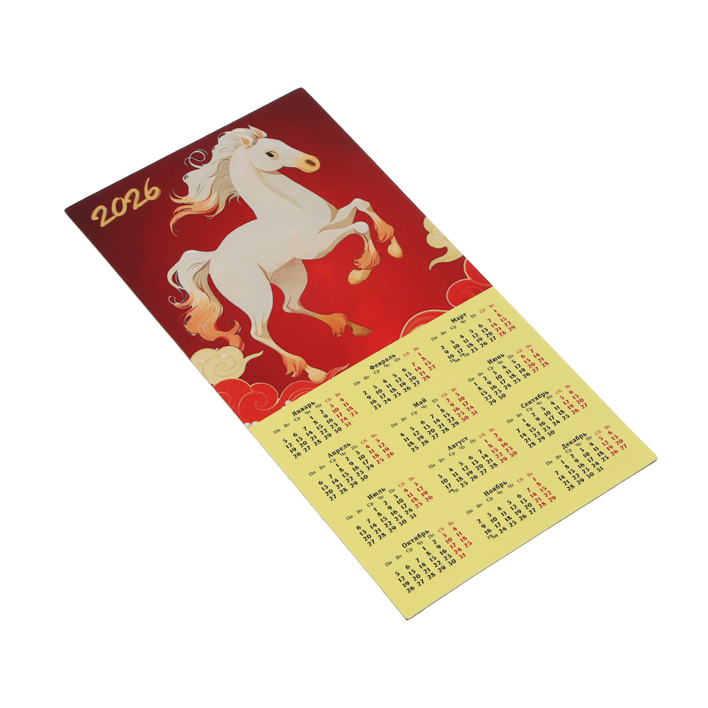 СНОУ БУМ Календарь гибкий магнитный, 16,5x8,5см, пластик, арт.№ 584-101