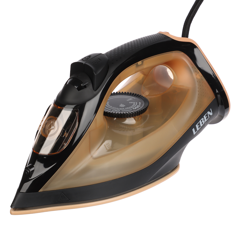 LEBEN Утюг с отпаривателем, 1600 Вт, подошва - керамическое покрытие, бак 150 мл — купить в МПР LEBEN Утюг с отпаривателем, 1600 Вт, подошва - керамическое покрытие, бак 150 мл, арт.№ 249-048