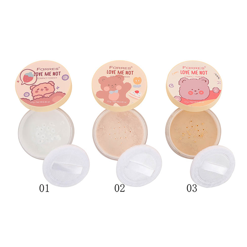 Пудра рассыпчатая матирующая HD-эффект "Love Me Not" тм Farres 13 г, арт.№ 330-667