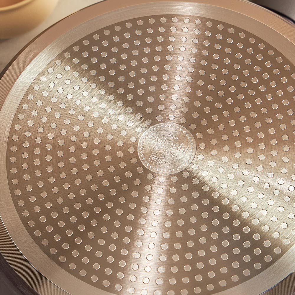 SATOSHI Валькур Сковорода литая глубокая d=28см, антипригарное покрытие мрамор, индукция, арт.№ 846-475