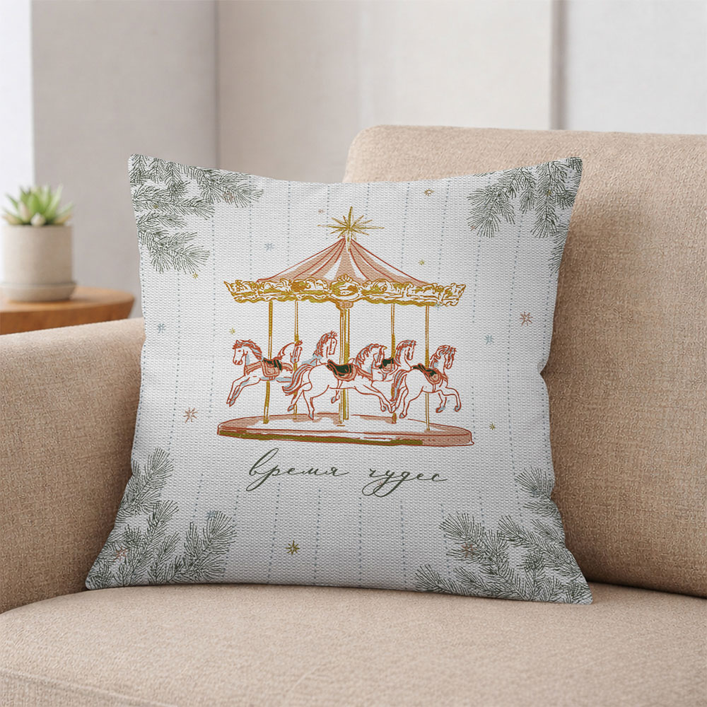 Подушка декоративная тм PROVANCE Время чудес, 40х40см, 100% полиэстер, 2 дизайна, арт.№ 492-330