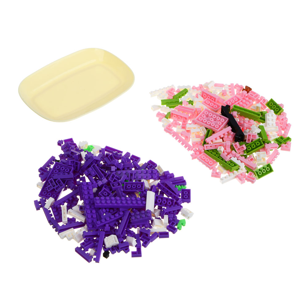 Конструктор мини 3D "Фруктики", ABS, 16х4,5х11,5см, 6 видов, арт.№ 858-071