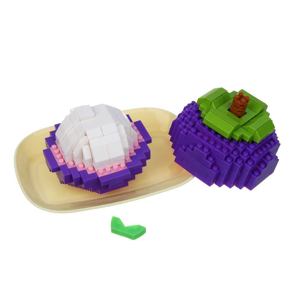 Конструктор мини 3D "Фруктики", ABS, 16х4,5х11,5см, 6 видов, арт.№ 858-071