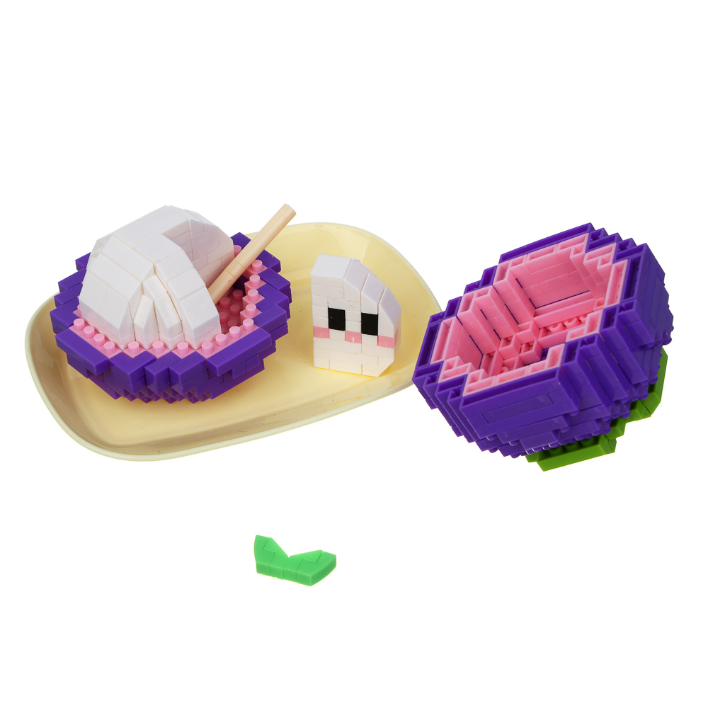 Конструктор мини 3D "Фруктики", ABS, 16х4,5х11,5см, 6 видов, арт.№ 858-071