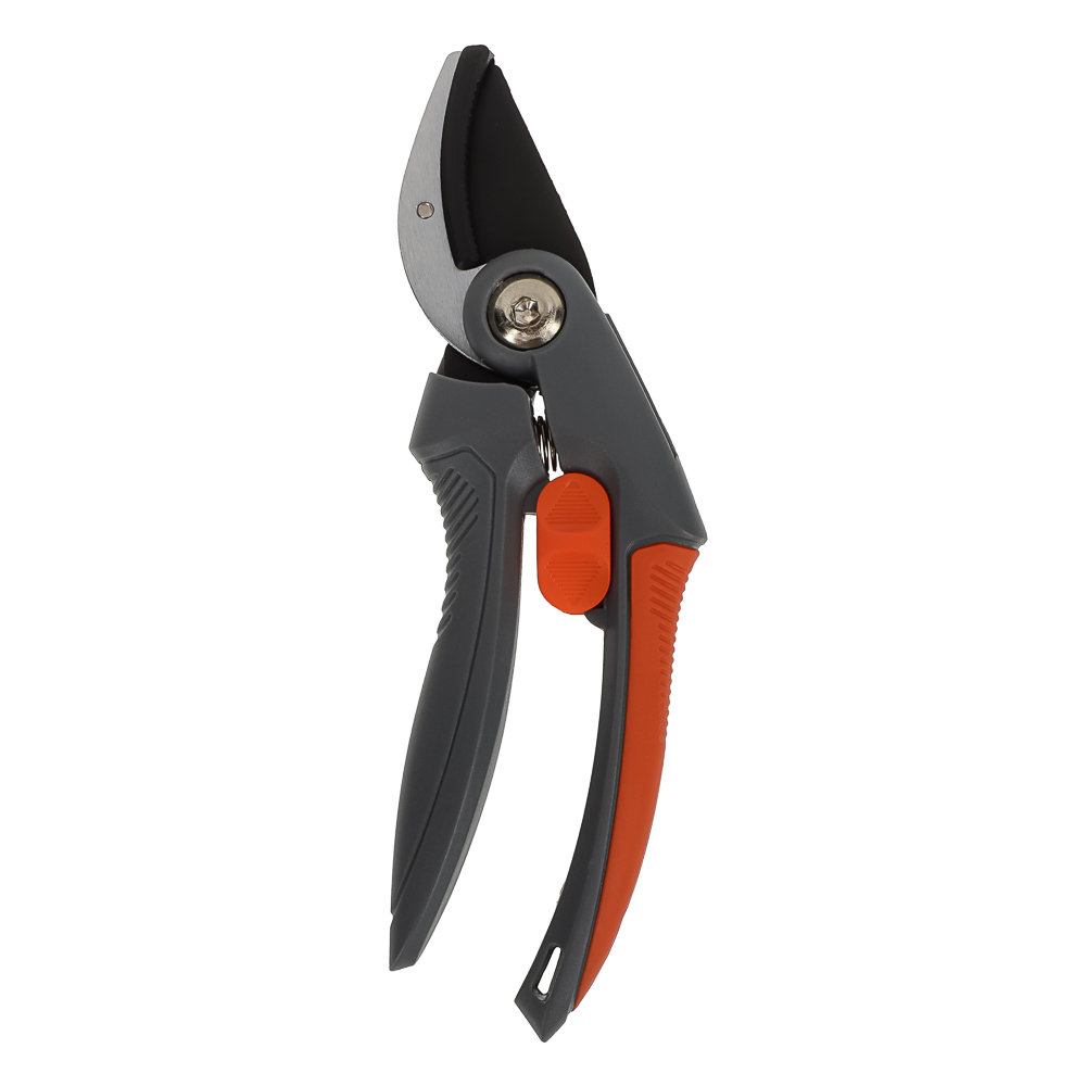 Секатор контактный с наковальней тм INBLOOM PROF+, 20,8см, марг, сталь 65М тефлон, PP, TPR, ABS, арт.№ 186-017