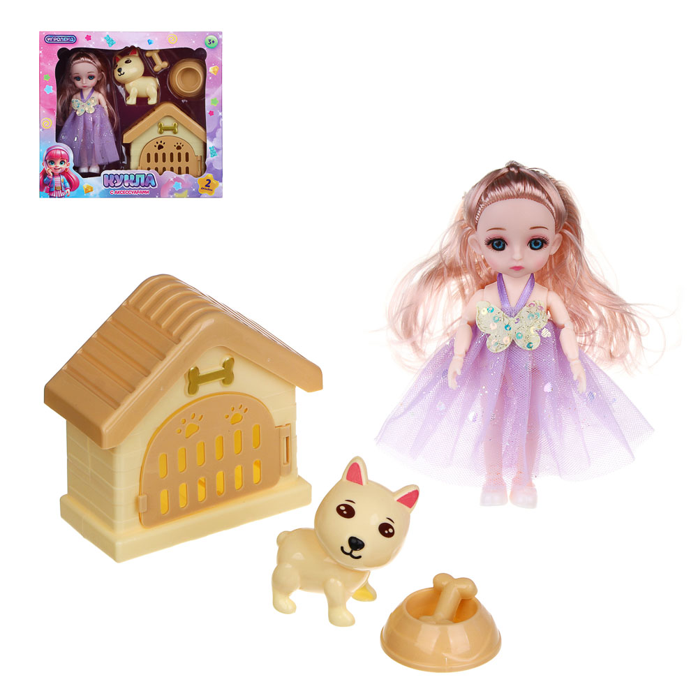 ИГРОЛЕНД Кукла шарнирная 15 см с аксессуарами, PP, ABS, PVC, 22х5,5х20 см, 4 дизайна — купить в МПР ИГРОЛЕНД Кукла шарнирная 15 см с аксессуарами, PP, ABS, PVC, 22х5,5х20 см, 4 дизайна, арт.№ 436-149