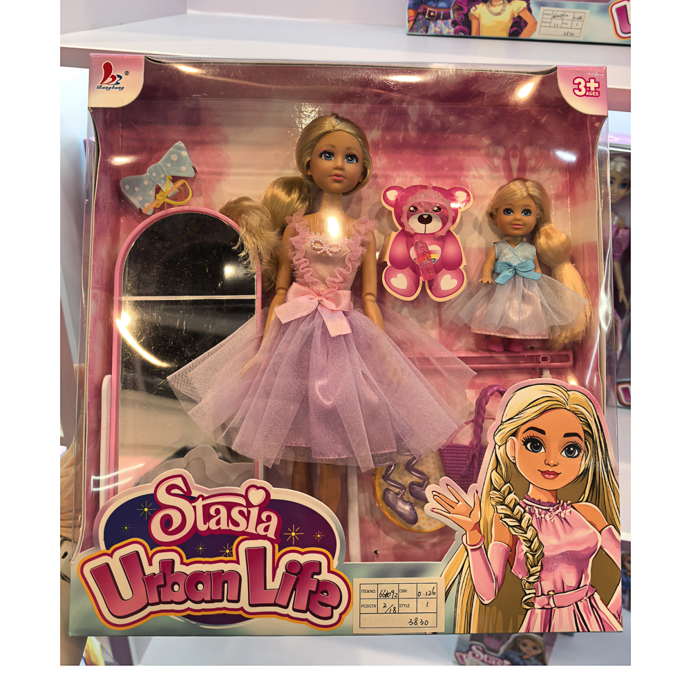 Кукла 30 см "Балерина", с дочкой и акс., PP, PVC, ABS, Н14, тм ИГРОЛЕНД, 3+, арт.№ 436-205