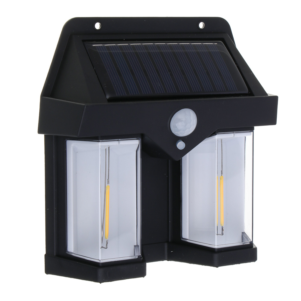 ЕРМАК Светильник уличный настенный, вольфрамовая,3 режима,800мАч,пластик,солн. батарея,138х46х160 мм, арт.№ 224-104