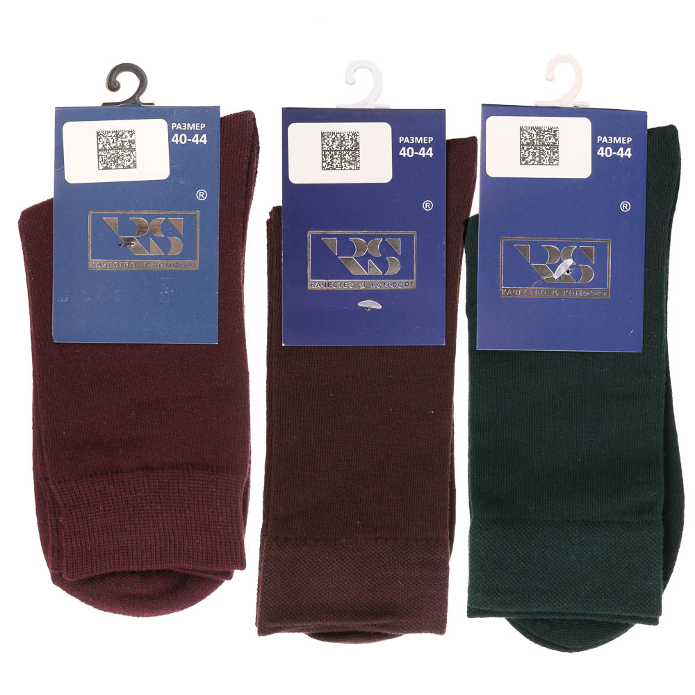 Носки мужские, тм RS, 70% хлопок, 25% п/а, 5% эластан, р.40-44, арт.№ 019-523