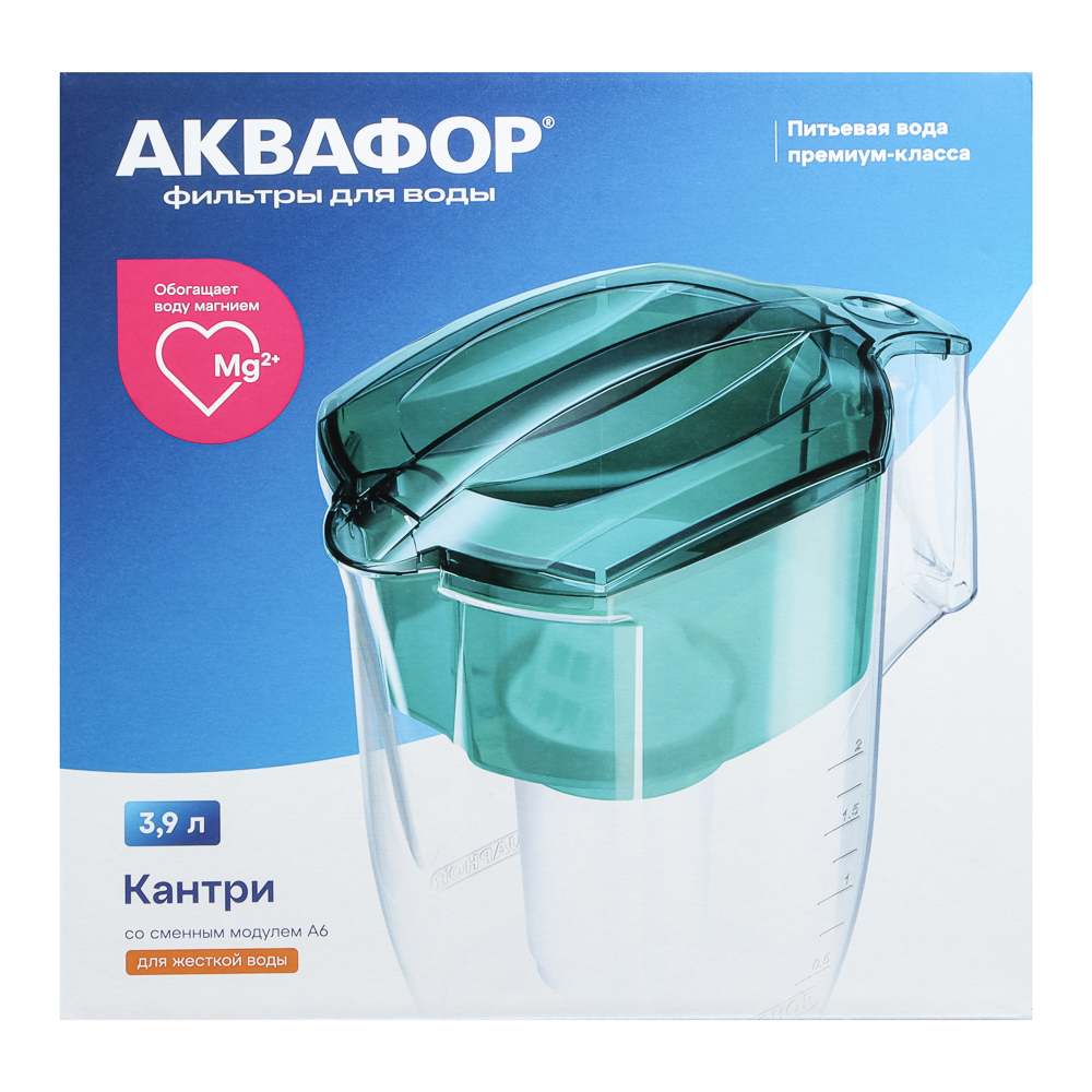 Фильтр-кувшин тм АКВАФОР модель P42A5N/ P42A6N, 3,9л, пластик, арт.№ 413-022