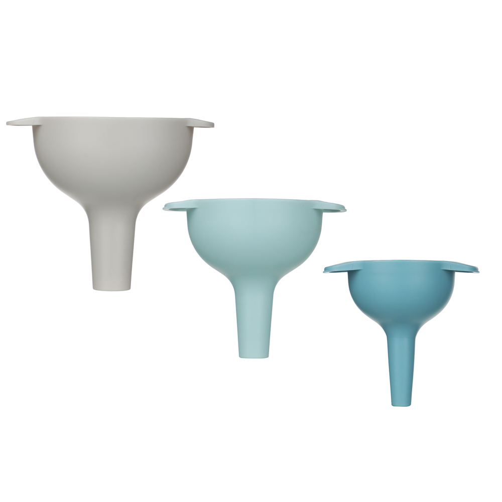 Набор воронок с фильтром, 4 пр. (воронка 8,5x8см/10x9см/12,5x10см, фильтр 4,5см) РР, арт.№ 886-083