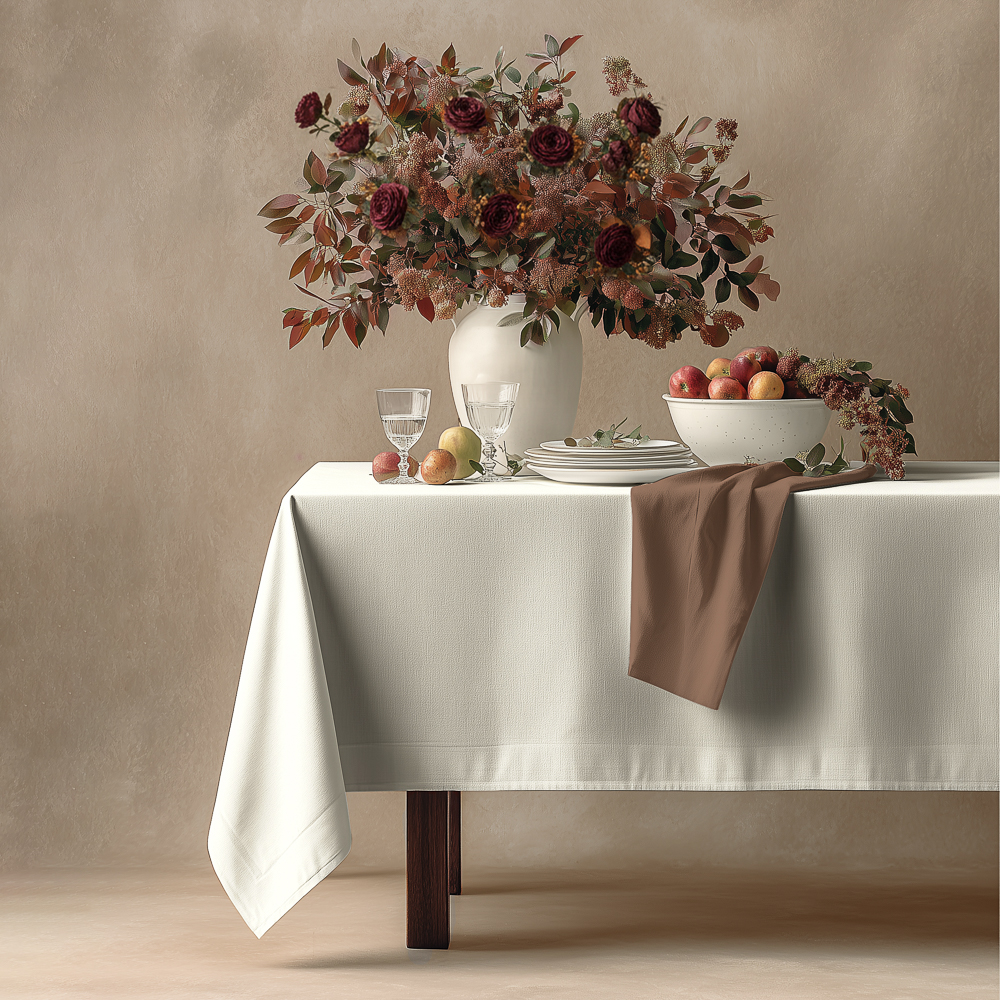 Скатерть текстильная тм PROVANCE Сенса жаккард, 140х180см, 150г/м2, 100% полиэстер, 4 цвета, арт.№ 435-200