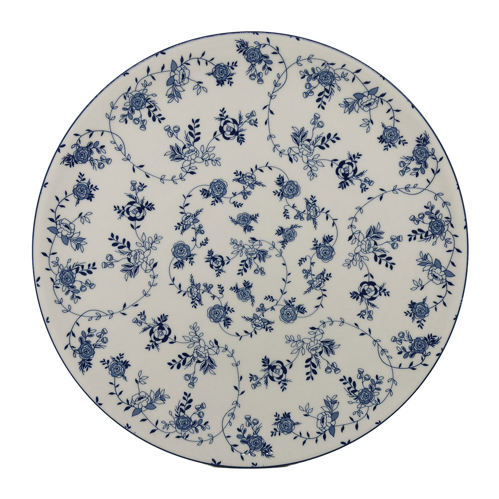 Тарелка подстановочная Флорал тм MILLIMI, 26,6см, фарфор, арт.№ 816-142