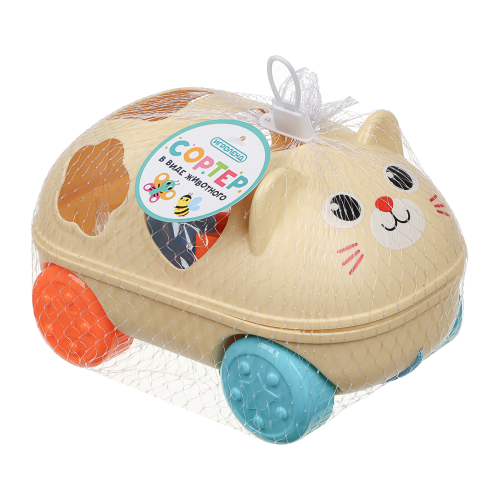 ИГРОЛЕНД Сортер в виде  животного, пластик, 15х10,5х22см, арт.№ 270-010