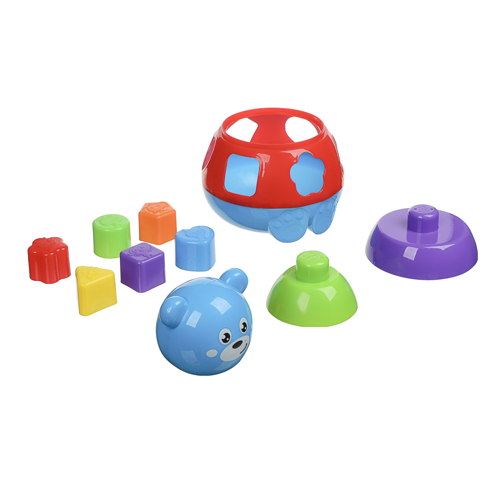 ИГРОЛЕНД Сортер в виде  животного, пластик, 15х10,5х22см, арт.№ 270-010