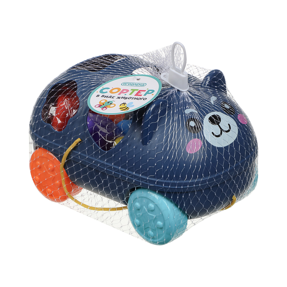 ИГРОЛЕНД Сортер в виде  животного, пластик, 15х10,5х22см, арт.№ 270-010