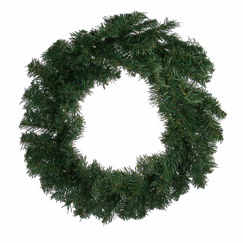 Венок новогодний зеленый 50 см СНОУ БУМ, ПВХ, 100 веток, 26-89, арт.№ 386-260