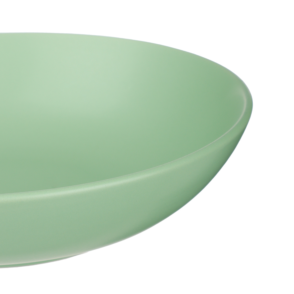 Тарелка для супа/салатник 20см, тм MILLIMI мятный, керамика, арт.№ 824-274