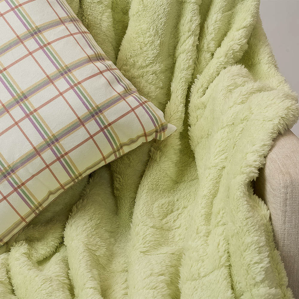 PROVANCE Ботаника Плед с узором 130х170см, 100% полиэстер, 3 цвета, арт.№ 488-168