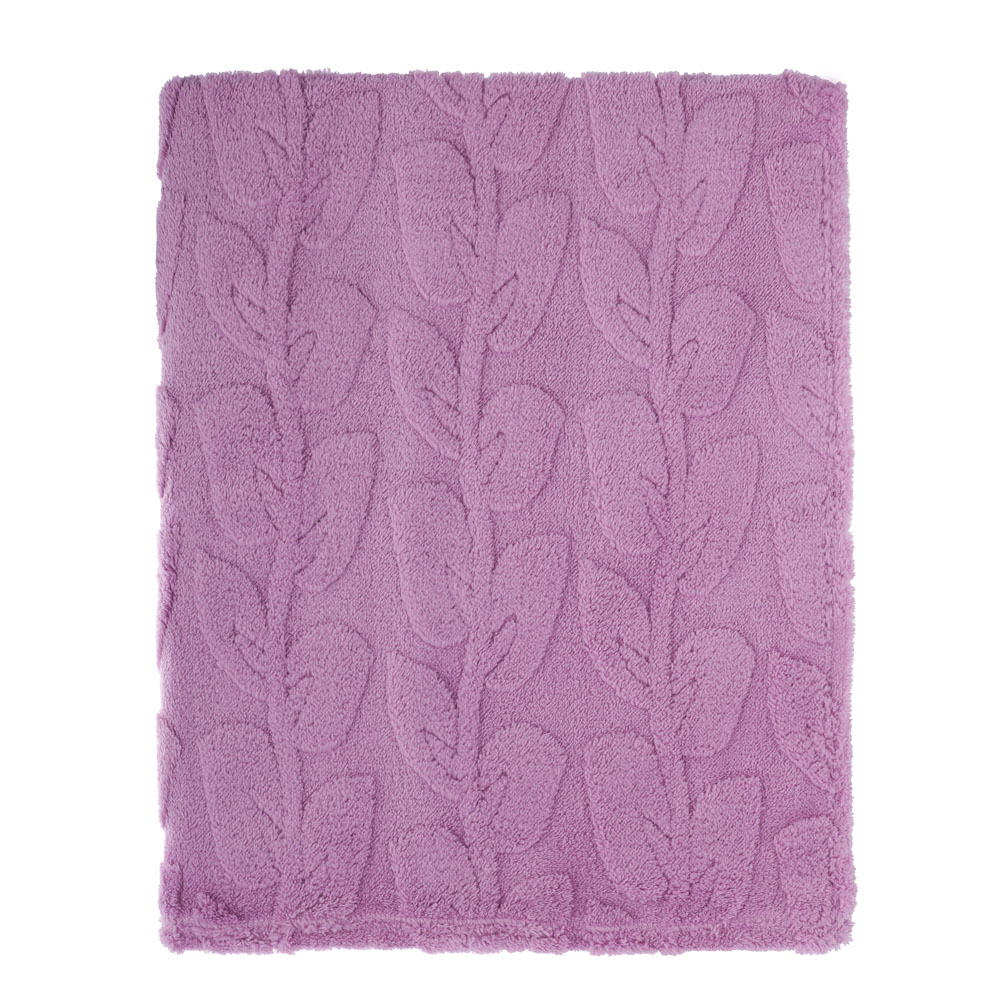 PROVANCE Ботаника Плед с узором 130х170см, 100% полиэстер, 3 цвета, арт.№ 488-168