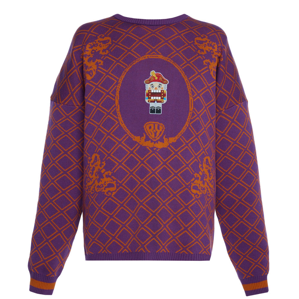 Свитер "Nutcracker", фиолетовый, унисекс, разм. S, арт.№ 080-184