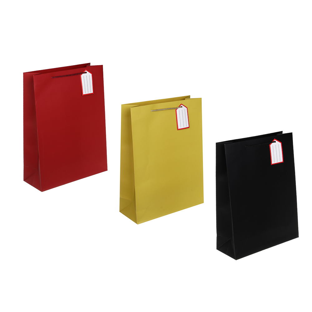 Пакет тм Fntastic подарочный, с шильдиком, 40x30x12см, бумага, арт.13, 3 дизайна, арт.№ 507-421