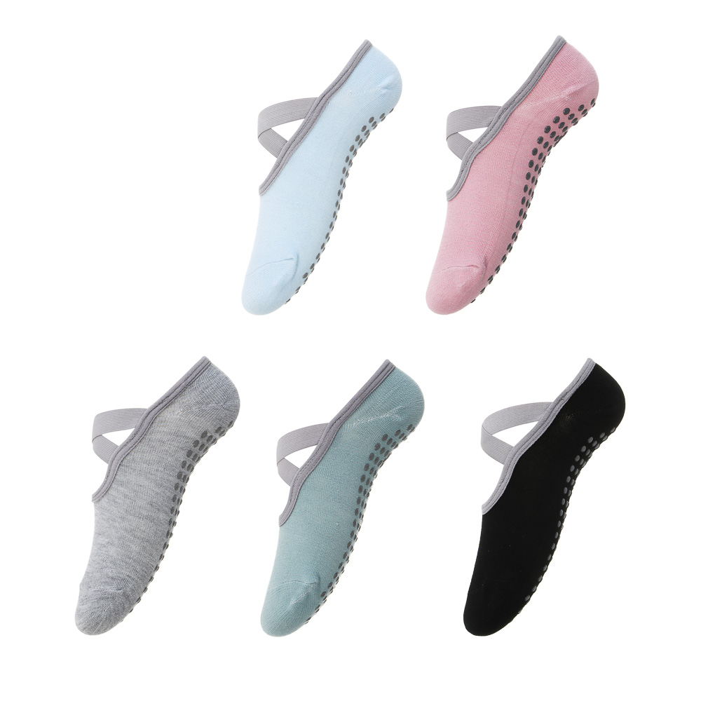 Носки противоскользящие для йоги, фитнеса и пилатеса тм BY SPORT, 35-39р., 5 цветов, арт.№ 191-062