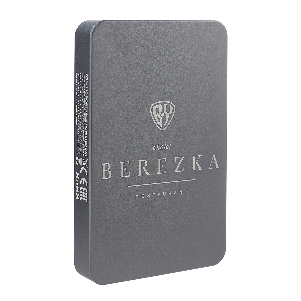 BY Аккумулятор мобильный, 10000мАч, USB+Type-C, Быстрая зарядка QC4.0+PD, 5А, корпус метал, magSafe, арт.№ 031-110